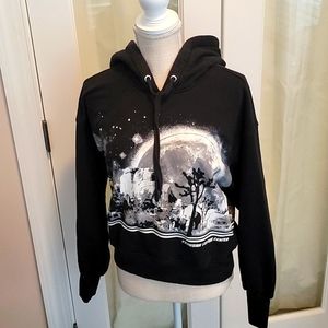 COPY - & Other Stories Space graphic crop hoodie